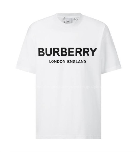 버버리 로고 코튼 반팔티셔츠