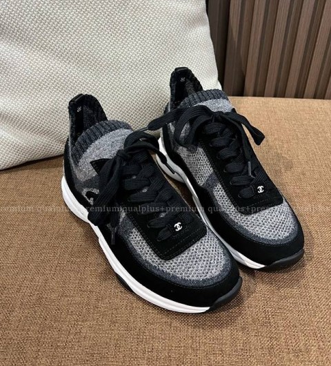 샤넬 CC 니트 스니커즈 여성용