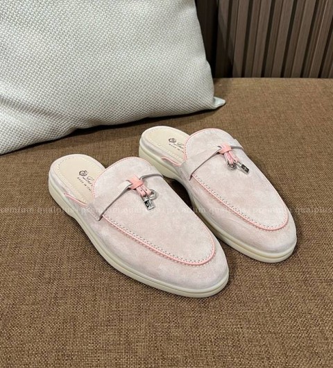 로로피아나 참스 워크 바부슈 로퍼 뮬 여성용