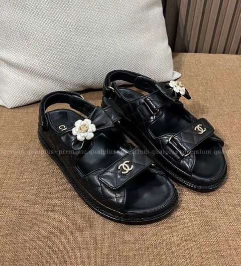 샤넬 CC 까멜리아 샌들 여성용