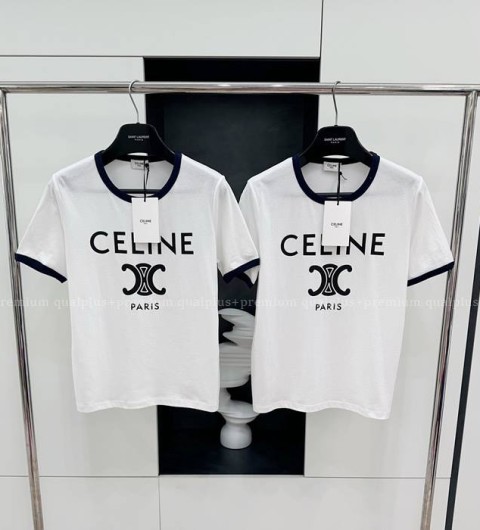 셀린느 로고 반팔티셔츠 여성용