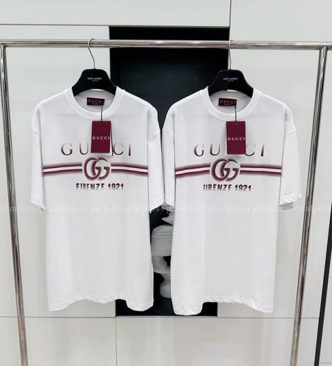 구찌 FIRENZE 1921 로고 반팔티셔츠