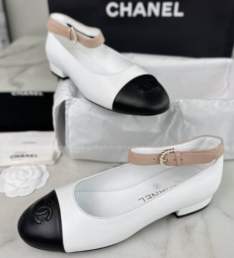 샤넬 23A 스트랩 메리제인 슈즈 여성용