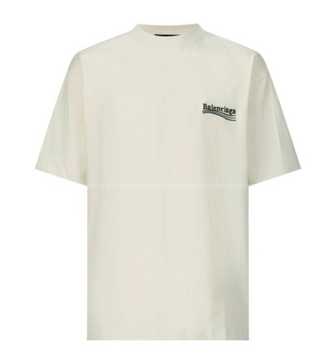 발렌시아가 웨이브 로고 반팔티셔츠