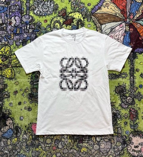 로에베 애너그램 모자이크 반팔티셔츠