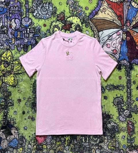 로에베 애너그램 자수 니트 반팔 여성용