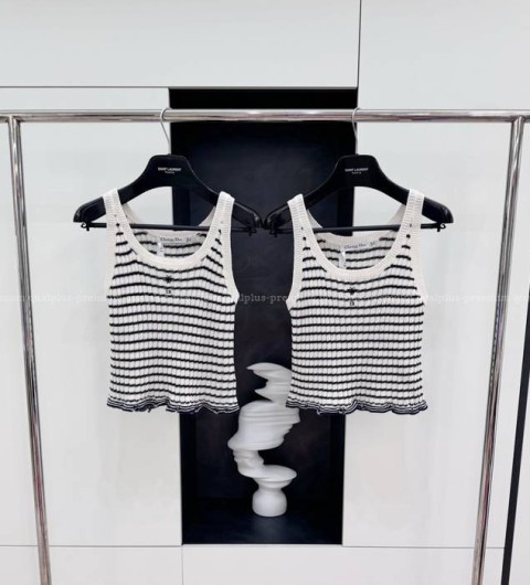 디올 스트라이프 트윈 탱크탑 여성용