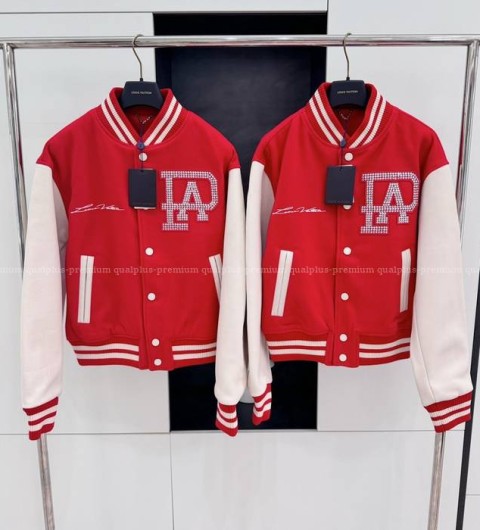 루이비통 믹스 레더 바시티 블루종 자켓