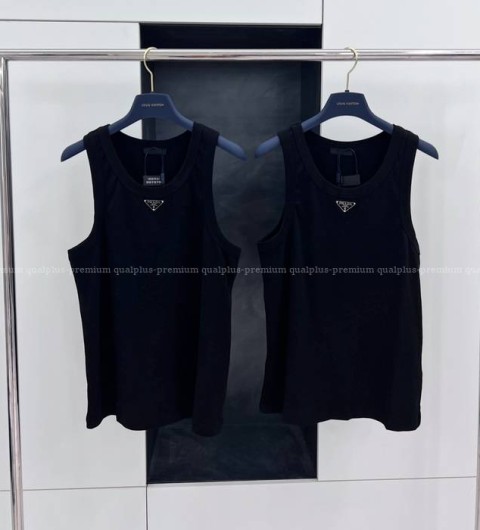 프라다 로고 나시티셔츠