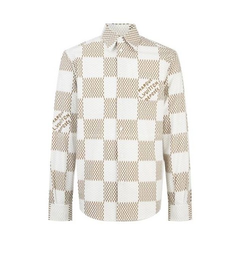 루이비통 다미에 롱 슬리브드 클래식 셔츠