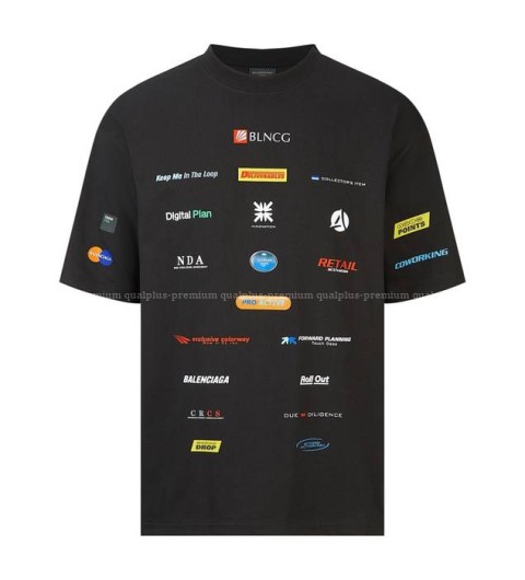 발렌시아가 레이어드 스포츠 반팔티셔츠