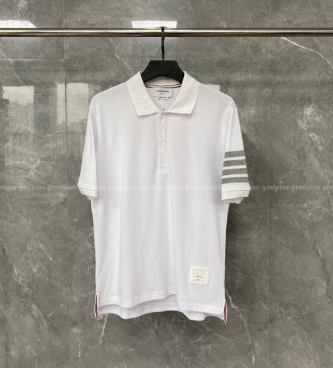 톰브라운 4-바 도그 인따르시아 폴로 니트 반팔