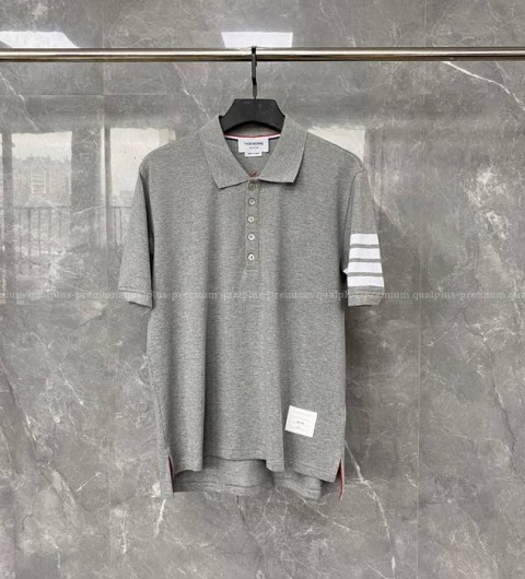 톰브라운 4-바 도그 인따르시아 폴로 니트 반팔