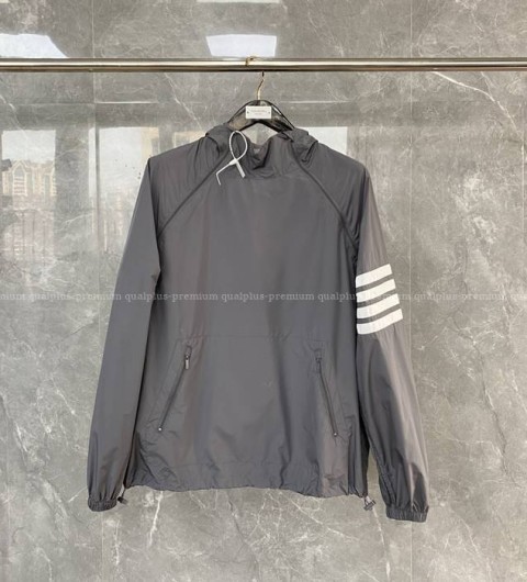 톰브라운 4-바 바람막이 후드티셔츠