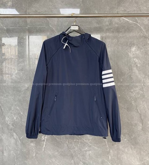 톰브라운 4-바 바람막이 후드티셔츠