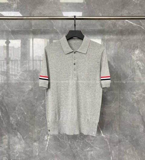 톰브라운 암밴드 폴로 니트 반팔