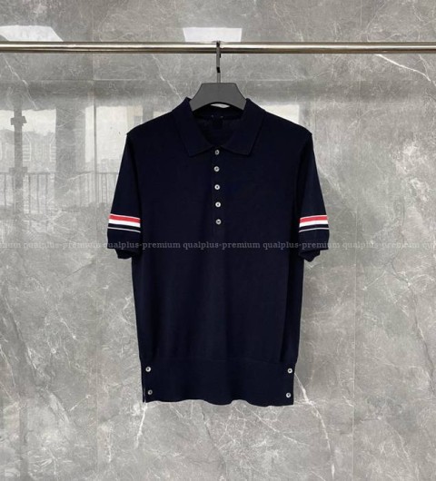 톰브라운 암밴드 폴로 니트 반팔