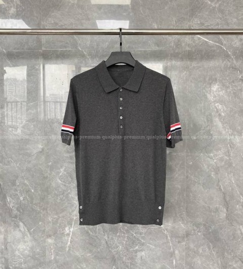 톰브라운 암밴드 폴로 니트 반팔