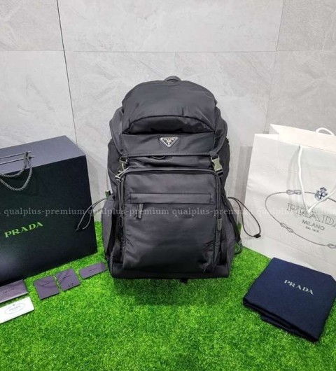 [국내배송] 프*다 리나일론 사피아노 가죽 백팩