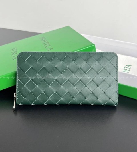 보테가베네타 593217 인트레치아토 지퍼 어라운드 장지갑 남성용