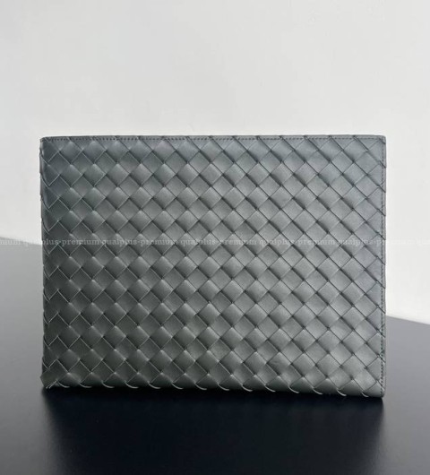 보테가베네타 607479 인트레치아토 하프 지퍼 파우치 클러치백 남성용