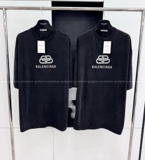 발렌시아가 BB 로고 반팔티셔츠