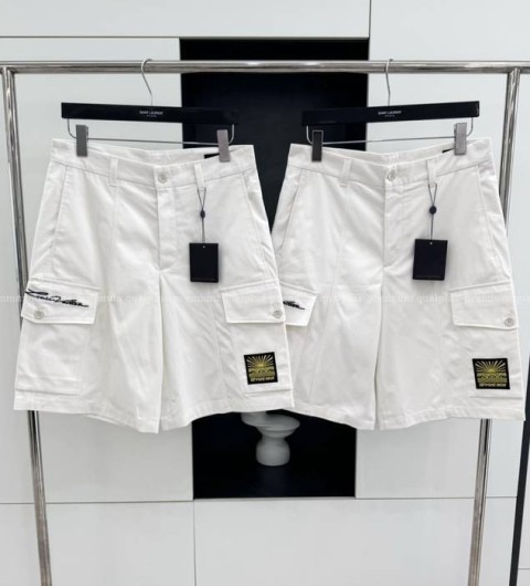 루이비통 엠브로이더드 코튼 카고 쇼츠 반바지