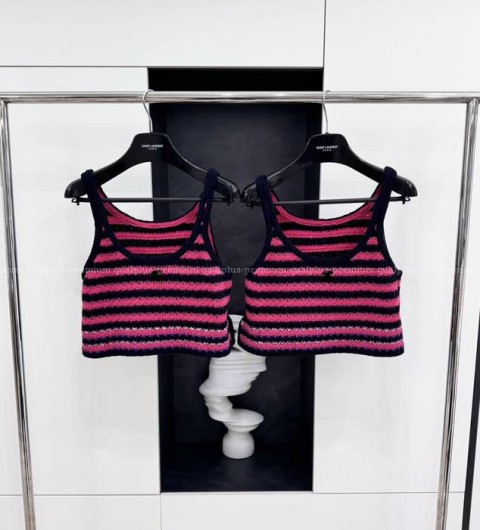 샤넬 CC 슬리브리스 나시 니트 탱크탑 여성용