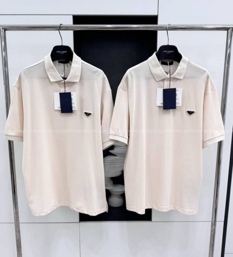 프라다 로고 폴로 반팔티셔츠