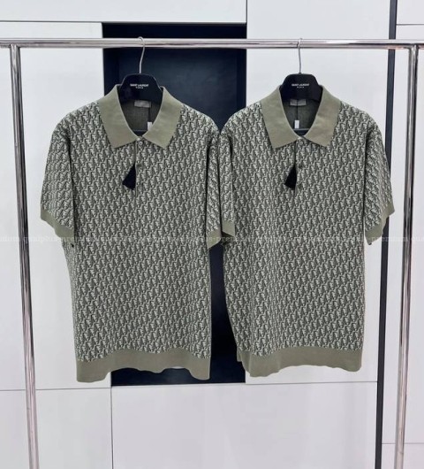 디올 오블리크 폴로 니트 반팔