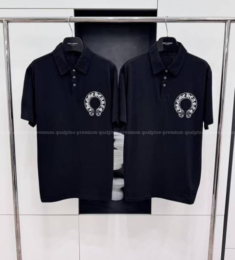 크롬하츠 로고 폴로 반팔티셔츠