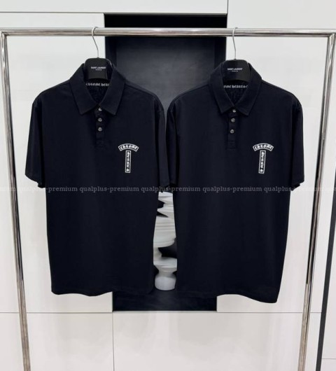 크롬하츠 로고 폴로 반팔티셔츠