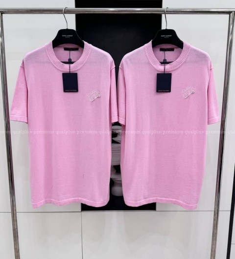 루이비통 엠브로이더드 시그니처 니트 반팔