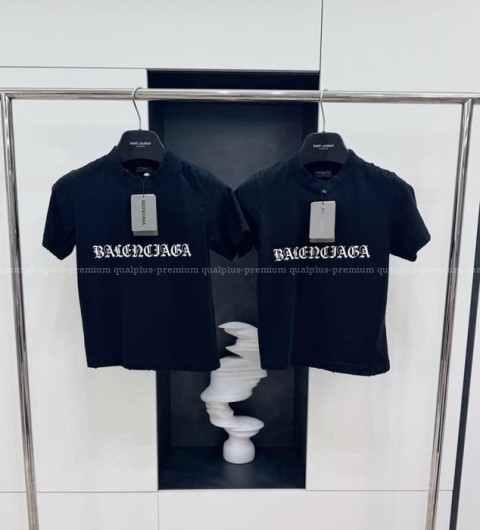 발렌시아가 고딕 타입 슈렁크 바디콘 반팔티셔츠 여성용