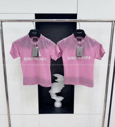 발렌시아가 고딕 타입 슈렁크 바디콘 반팔티셔츠 여성용