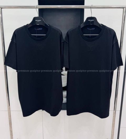 루이비통 쇼트 슬리브드 시그니처 크루넥 반팔티셔츠