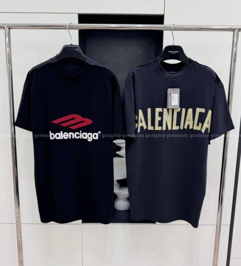 발렌시아가 리버서블 로고 반팔티셔츠