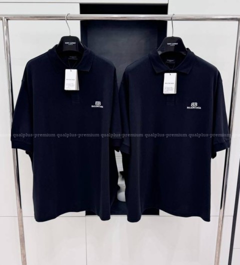 발렌시아가 BB 로고 폴로 반팔티셔츠