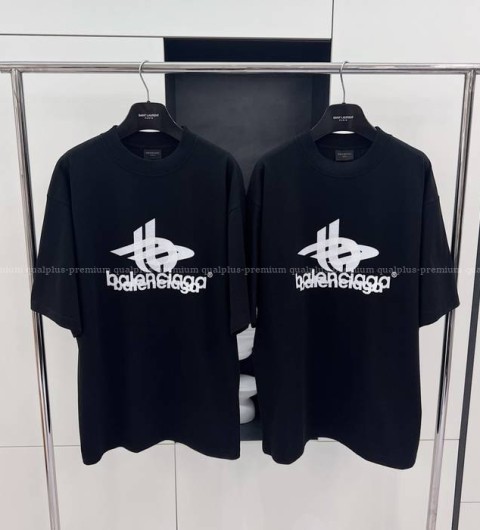 발렌시아가 레이어드 스포츠 로고 반팔티셔츠