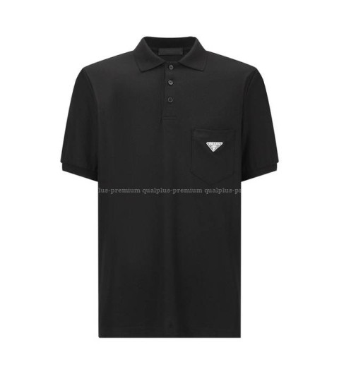 프라다 로고 폴로 반팔티셔츠