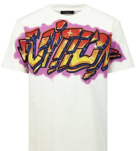 루이비통 그래비티 로고 반팔티셔츠