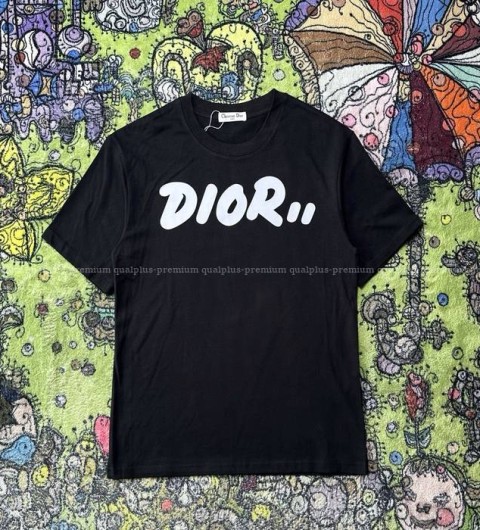 디올 로고 반팔티셔츠