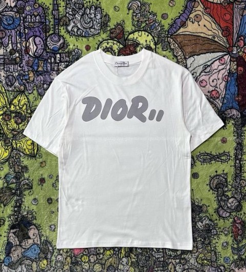 디올 로고 반팔티셔츠