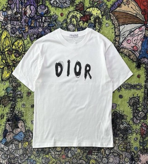 디올 로고 반팔티셔츠