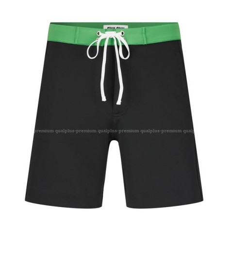 미우미우 새틴 버뮤다 쇼츠 반바지