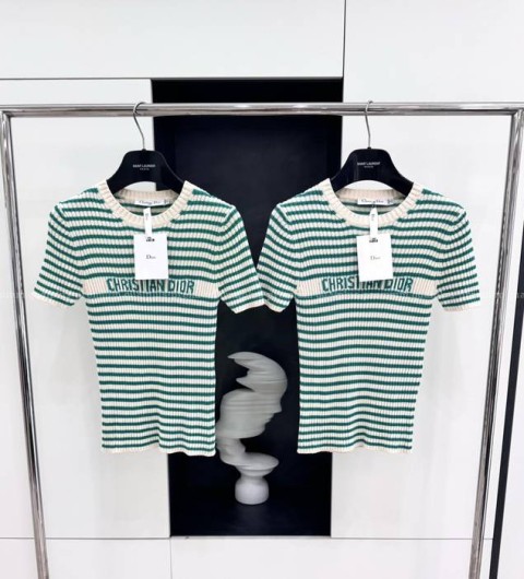 디올 리베이라 니트 반팔 여성용