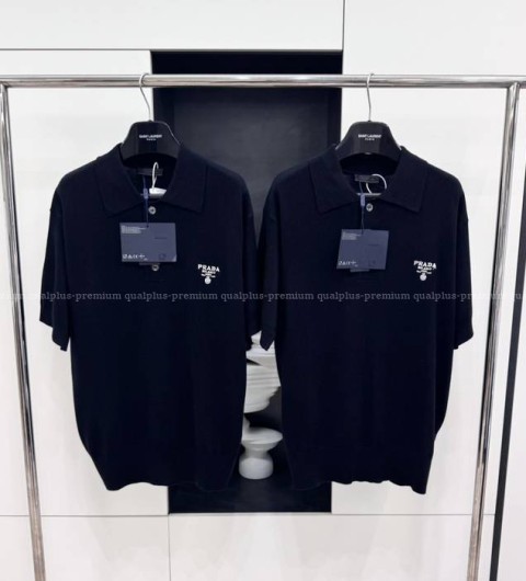 프라다 로고 폴로 니트 반팔