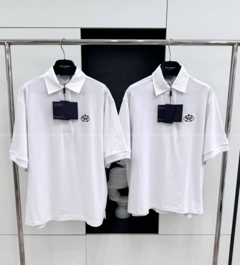 프라다 로고 폴로 반팔티셔츠