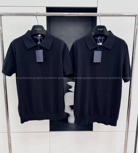 루이비통 블렌드 쇼트 슬리브드 폴로 니트 반팔