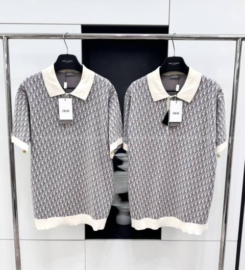 디올 오블리크 폴로 니트 반팔